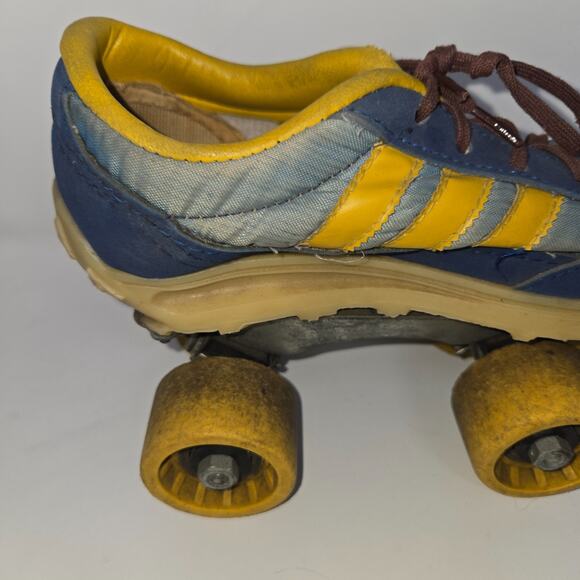 Vintage Nash Cruisers Roller Skates Youth Size 13-1 Blue Yellow Complete - Picture 12 of 16